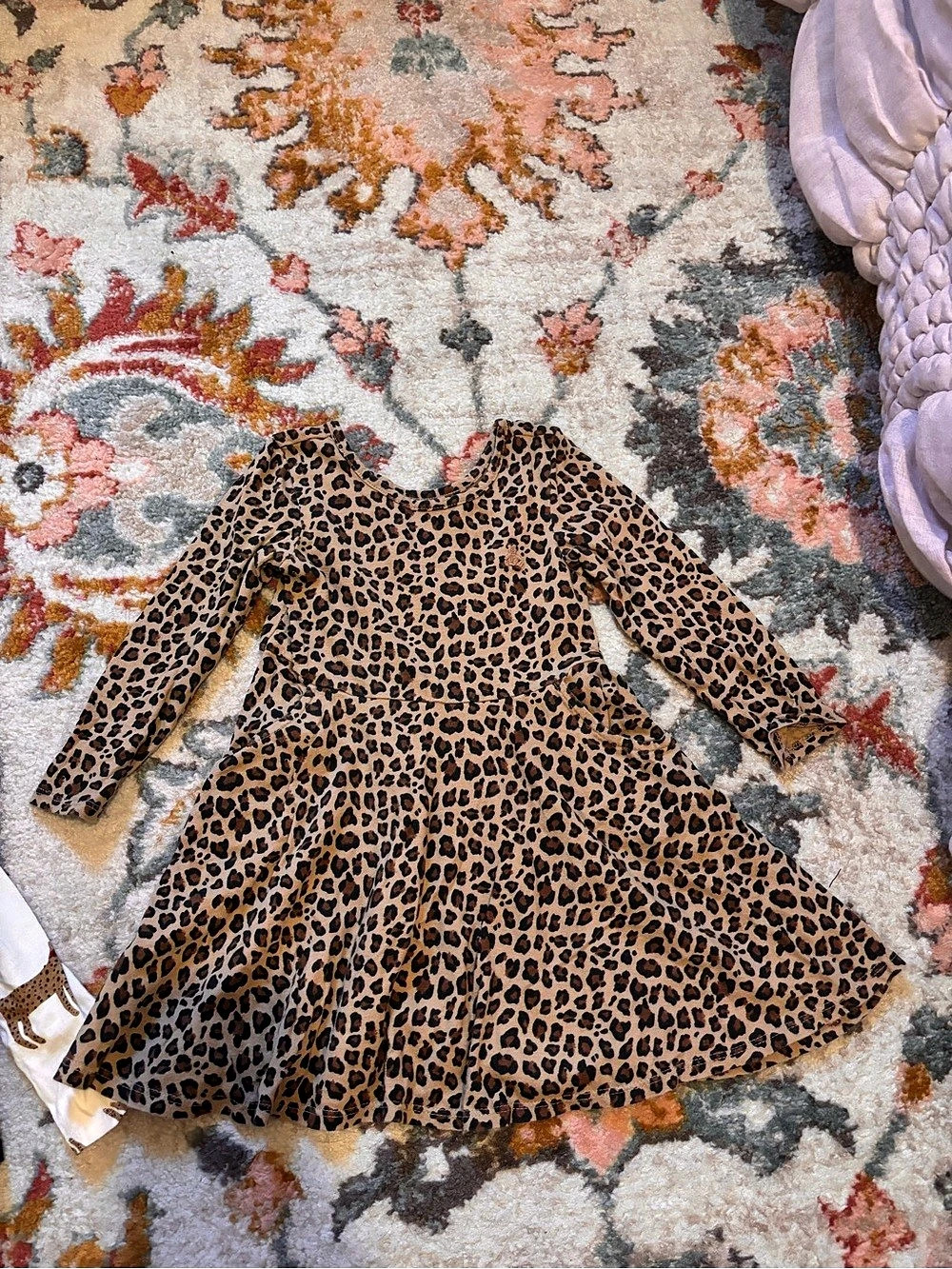 baby gap Girls Leopard Print Dress Brown & Black Size 4